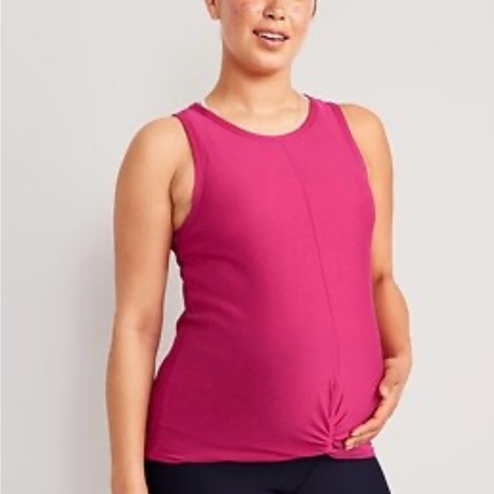 Old Navy Pink Maternity athletic Tank Top